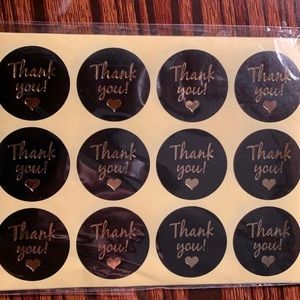 Thank you stickers